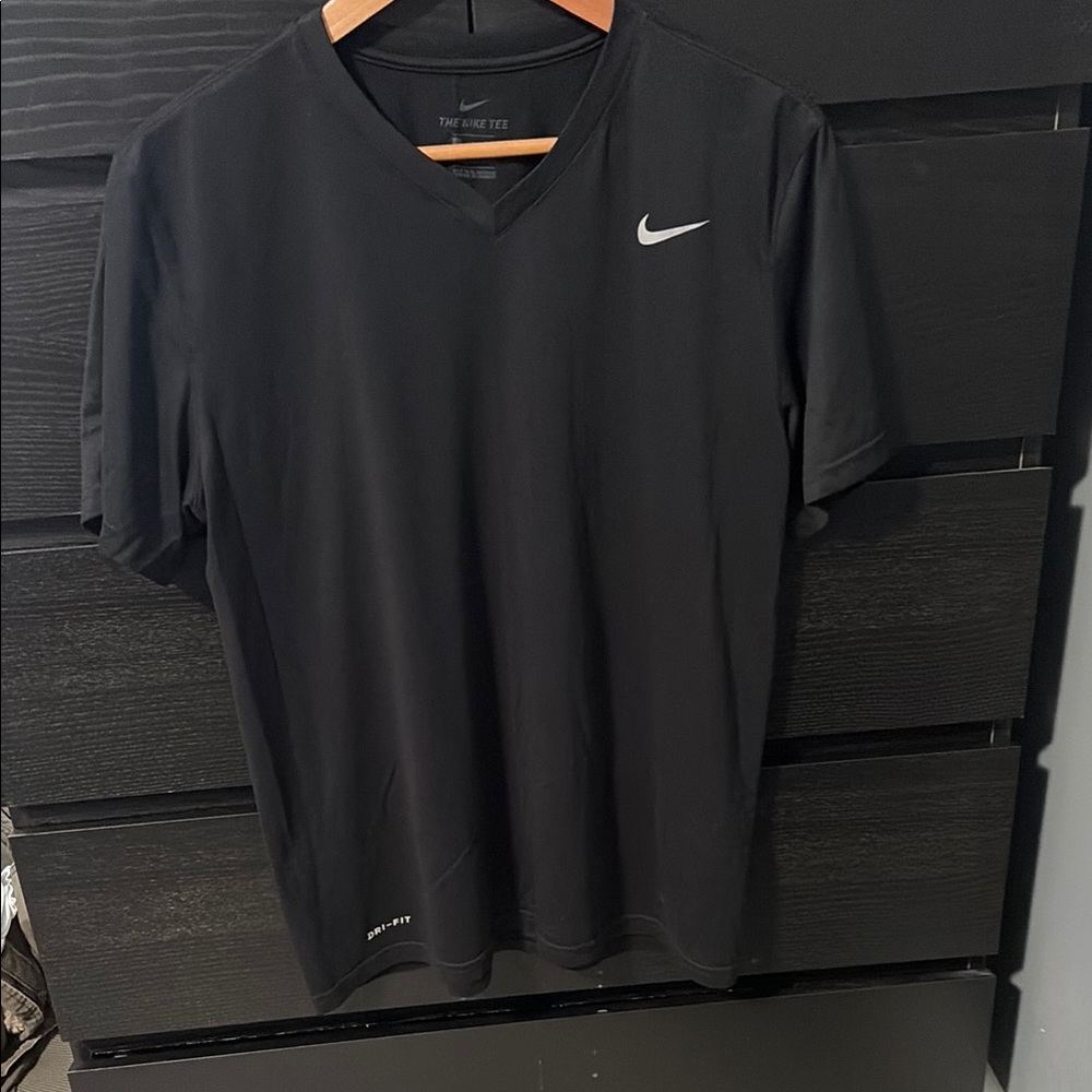 Nike Men's Black Dri-FIT V-Neck Tee